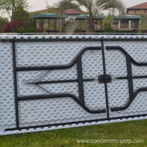 Plastic folding picnic table with benches